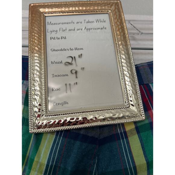 Polo‎ Ralph Lauren India Madres Mens Blue Plaid Vintage 100% Cotton Shorts Sz 42 - Picture 9 of 10